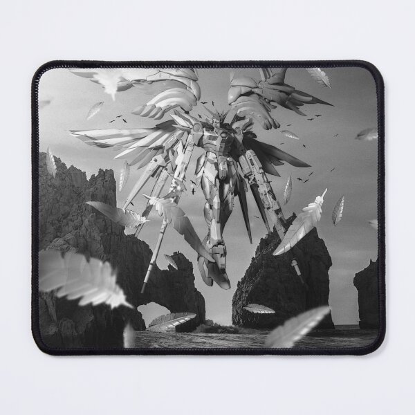 Item preview, Wing Gundam HD snow white ink art designed and sold by sabartgunpla.