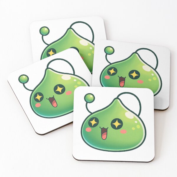 Item preview, MapleStory Green Slime | Cute Chibi Monster Art designed and sold by Bingerzz' Marketplace.