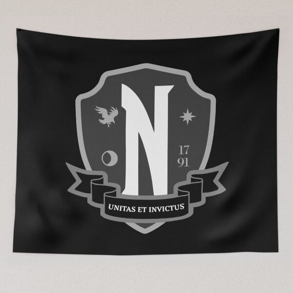 Item preview, Nevermore Academy Crest - Greyscale (clean) designed and sold by Eversole Design Co..