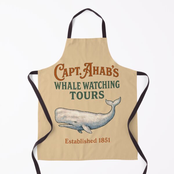 Item preview, Capt. Ahab’s Whale Watching Tours – Moby-Dick Satirical Vintage Design designed and sold by Victor Shadehorn.
