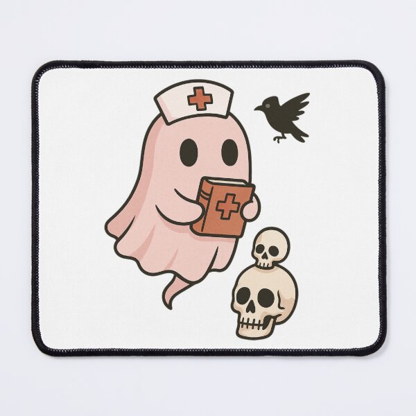 Item preview, Kawaii Pink Ghost Nurse Halloween designed and sold by Little Care Studio.