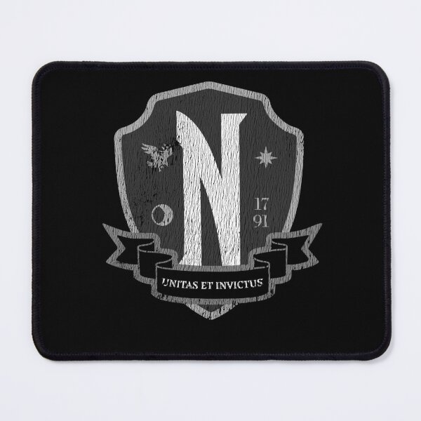 Item preview, Nevermore Academy Crest - Greyscale (worn vintage) designed and sold by Eversole Design Co..