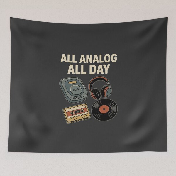 Item preview, All Analog All Day designed and sold by musthavewords.