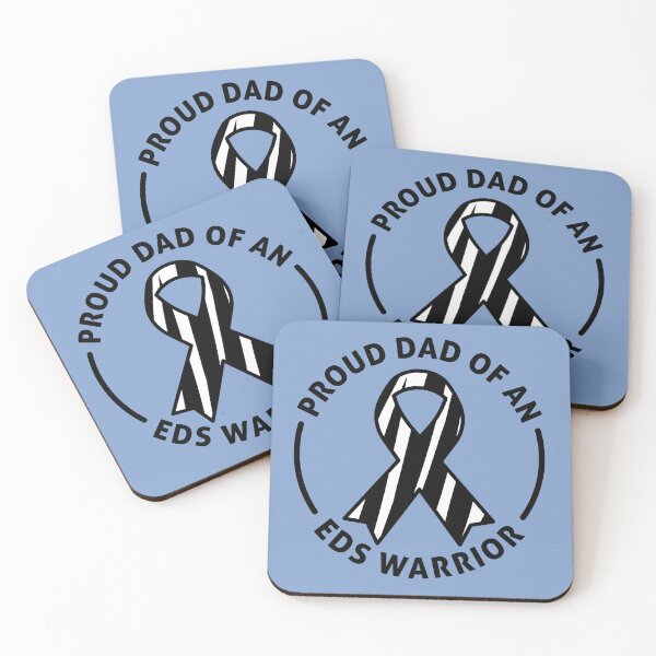 Item preview, Proud Dad of an EDS Warrior – Zebra Strong Ribbon Awareness Design designed and sold by Designs by Jesabee.