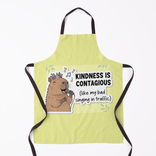 Item preview, "Kindness is Contagious (Like My Bad Singing in Traffic)" A Humorous Inspirational Quote for a Better Commute designed and sold by bvdesignart.