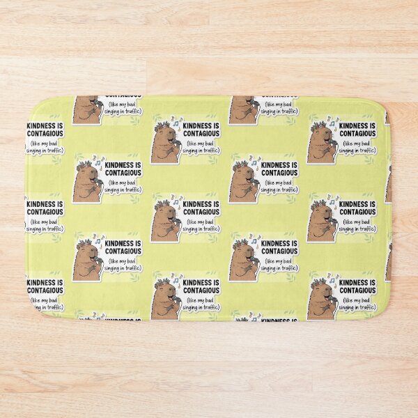 Item preview, "Kindness is Contagious (Like My Bad Singing in Traffic)" A Humorous Inspirational Quote for a Better Commute designed and sold by bvdesignart.