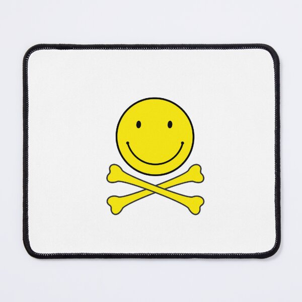Item preview, Acid Techno Happy face crossed bones | Electronic music dj gift. designed and sold by paulo silveira.