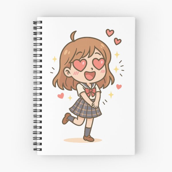 Item preview, In Love Chibi Girl – Cute Kawaii Anime Illustration designed and sold by MK-WOOD.