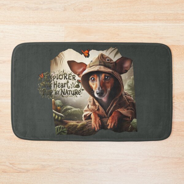 Item preview, explorer at heart pup by nature, a gift for a dog and adventure lover designed and sold by miro-bob-design.