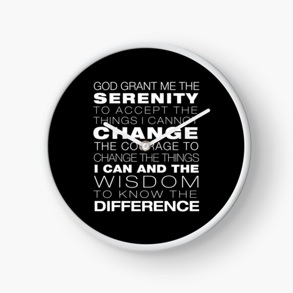 Item preview, Serenity Prayer (Black Background) designed and sold by RecoveryGift.