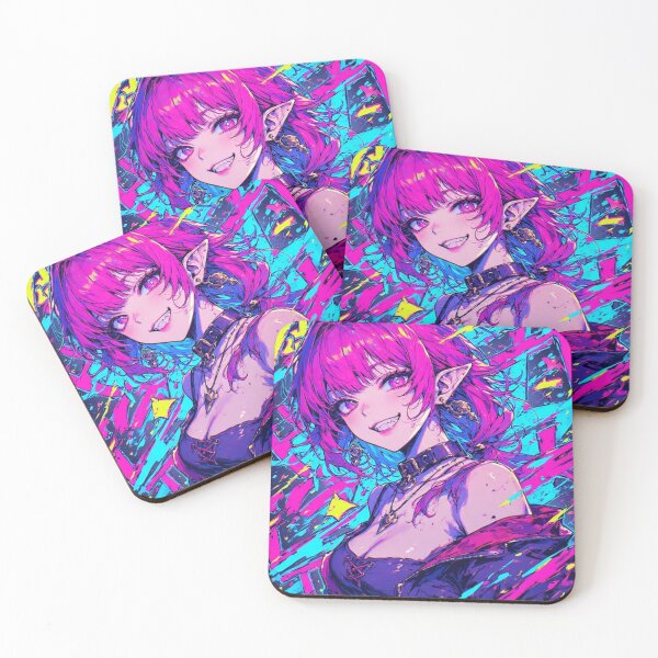 Item preview, Anime Graffiti Demon Girl – Neon Punk Street Art Style designed and sold by Graffiti Oni.