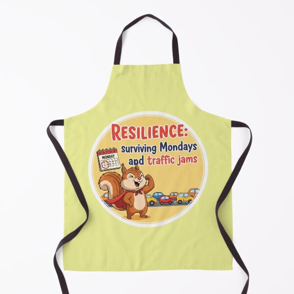 Item preview, Resilience: An Inspirational Quote for Surviving Mondays and Traffic Jams, Featuring a Determined Squirrel designed and sold by bvdesignart.