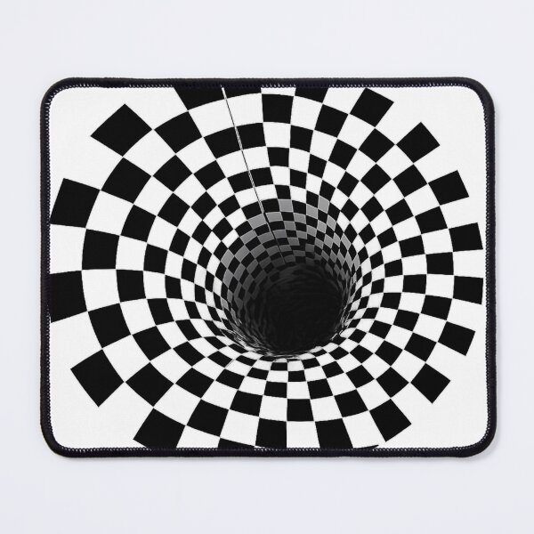 Item preview, Warped Checkerboard Spiral Optical Illusion designed and sold by NovaMoodCo.