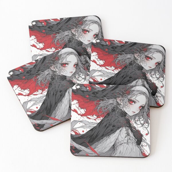 Item preview, Gothic Anime Girl with Red Eyes – Dark Manga Horror Aesthetic designed and sold by Graffiti Oni.