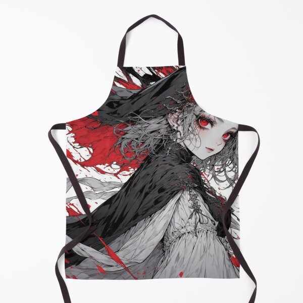Item preview, Gothic Anime Girl with Red Eyes – Dark Manga Horror Aesthetic designed and sold by Graffiti Oni.
