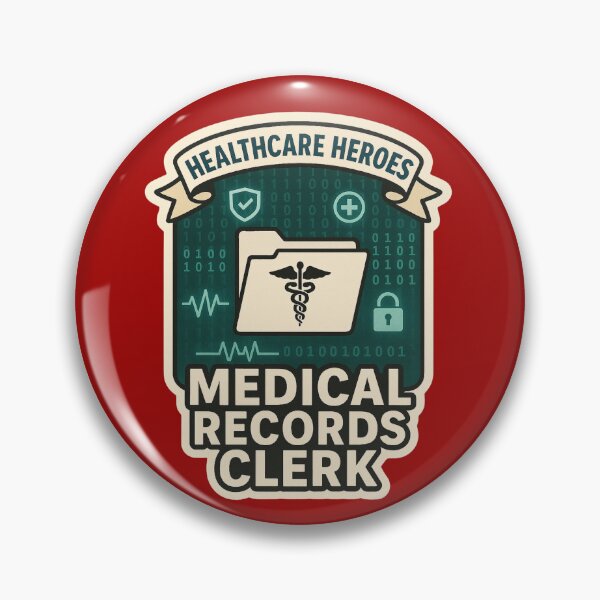 Item preview, Medical Records Clerk, Healthcare Heroes Design designed and sold by TeeCraftTeeCo.
