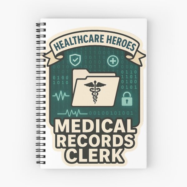 Item preview, Medical Records Clerk, Healthcare Heroes Design designed and sold by TeeCraftTeeCo.