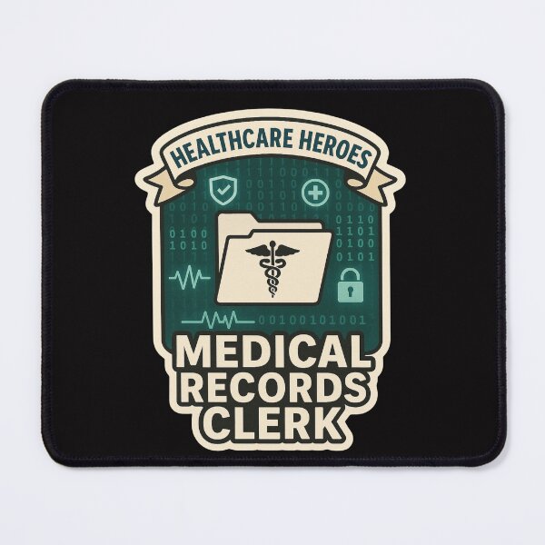 Item preview, Medical Records Clerk, Healthcare Heroes Design designed and sold by TeeCraftTeeCo.