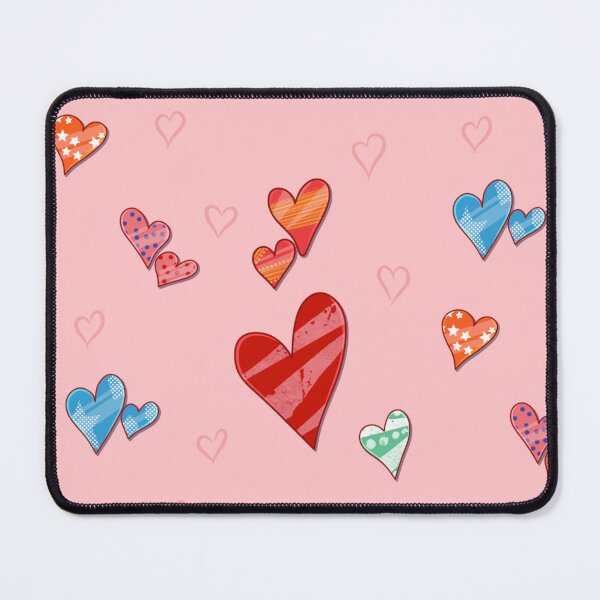 Item preview, Colorful Hearts seamless pattern designed and sold by Aquarthyst.