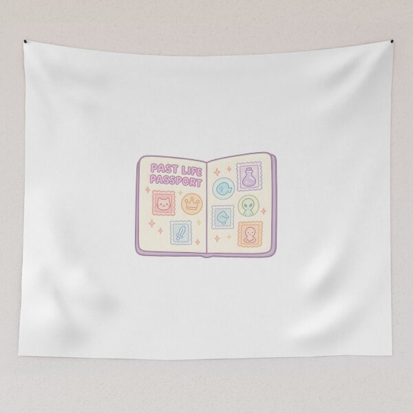 Item preview, Kawaii Past Life Passport Cute Sticker Stamps Different Lives Travel Journal Art designed and sold by OsasChild.