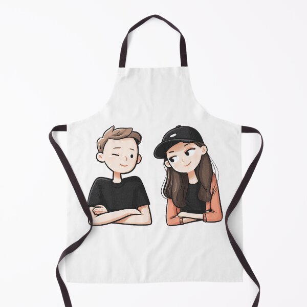 Item preview, Cute Couple Sticker – Cartoon Boy and Girl Illustration, Romantic Gift for Laptops and Journals designed and sold by Line Designs By Duck.