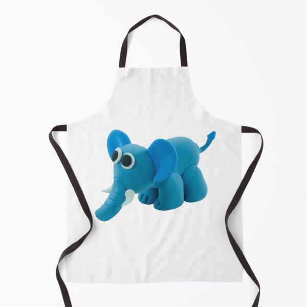 Item preview, Cute Blue Elephant Clay Art Sculpture designed and sold by MooBinArt.