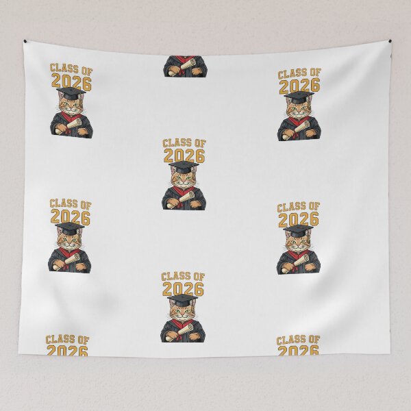 Item preview, Class of 2026 cat officially graduated t-shirt designed and sold by TheHappyHaul.