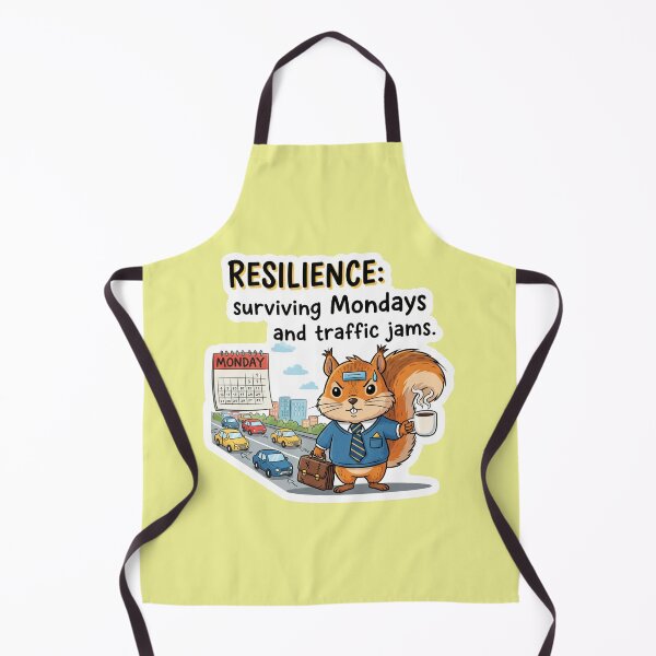 Item preview, Resilience: An Inspirational Quote for Surviving Mondays and Traffic Jams, Featuring a Determined Squirrel designed and sold by bvdesignart.