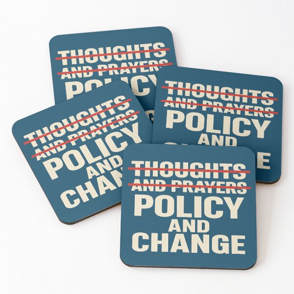 Item preview, Thoughts and Prayers vs Policy and Change designed and sold by Owcomm.