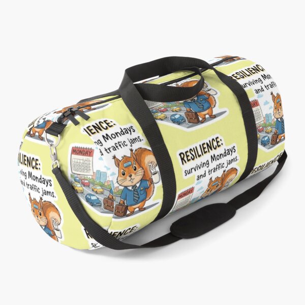 Item preview, Resilience: An Inspirational Quote for Surviving Mondays and Traffic Jams, Featuring a Determined Squirrel designed and sold by bvdesignart.