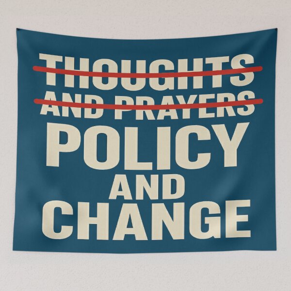 Item preview, Thoughts and Prayers vs Policy and Change designed and sold by Owcomm.