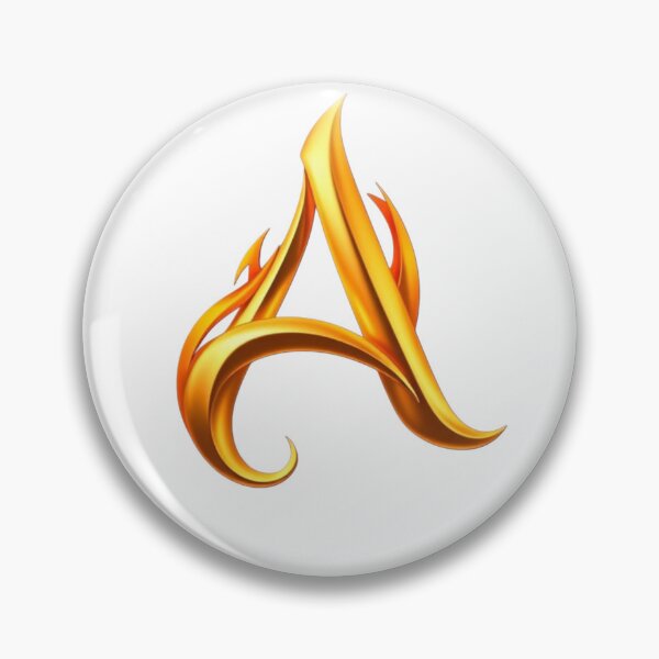 Item preview, Golden Flame Letter A – Luxury 3D Alphabet Design designed and sold by 1TruthMatrix.