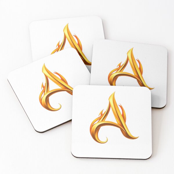 Item preview, Golden Flame Letter A – Luxury 3D Alphabet Design designed and sold by 1TruthMatrix.