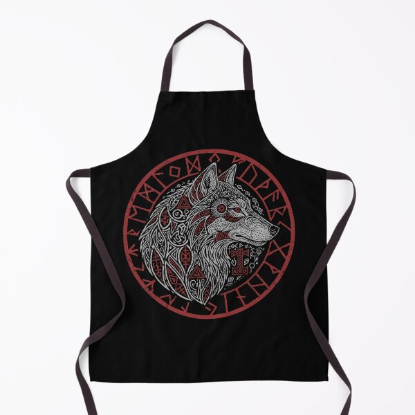 Item preview, Viking Wolf Compass Spirit Animal Norse Symbols Runes designed and sold by GrandeDuc.