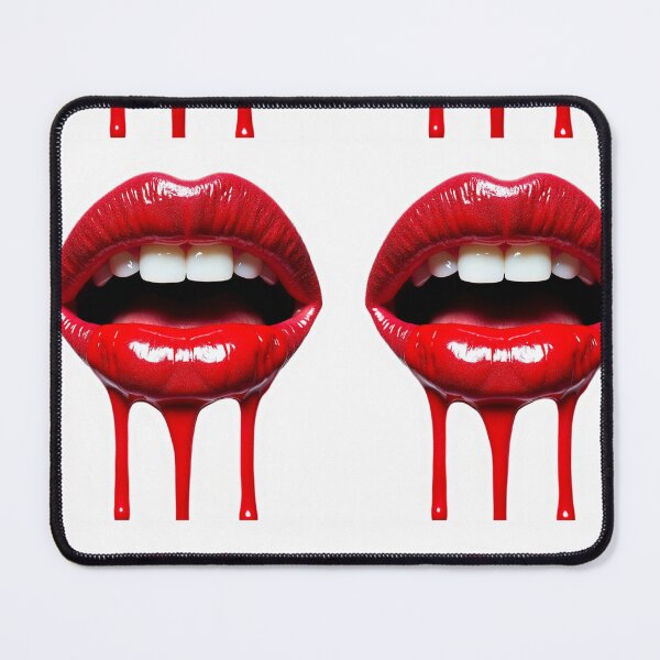 Item preview, Bold. Glossy. Unforgettable.” “Red lips that drip with attitude. designed and sold by TheDesignDen52.