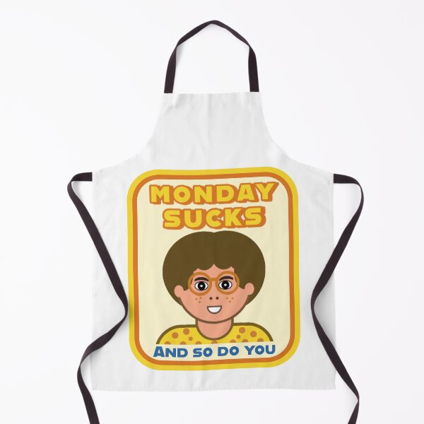 Item preview, Funny Retro Monday Sucks Meme designed and sold by Shape Snip Studio.