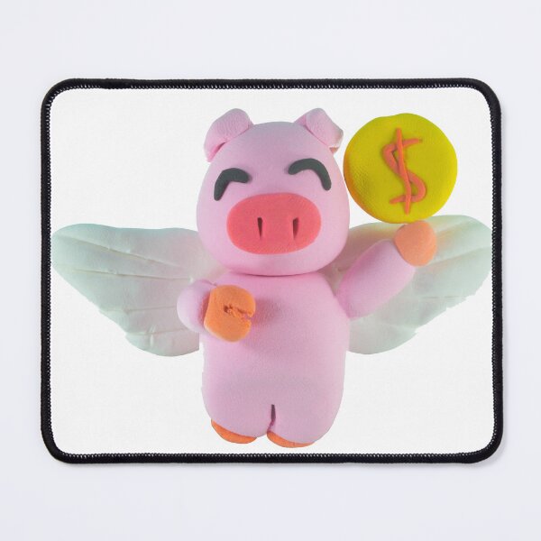 Item preview, Flying Pig with Coin Clay Sculpture designed and sold by MooBinArt.