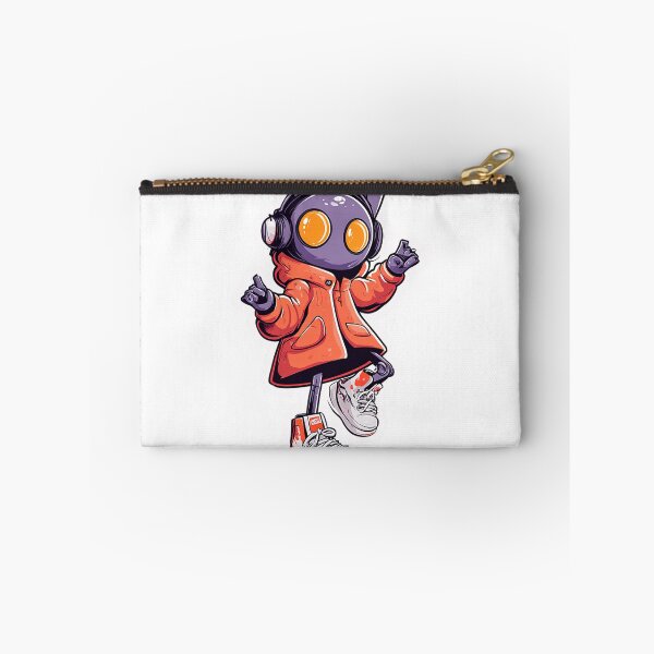 Item preview, Robot Bunny Sticker – Cool Character with Hoodie, Headphones, and Sneakers designed and sold by Line Designs By Duck.