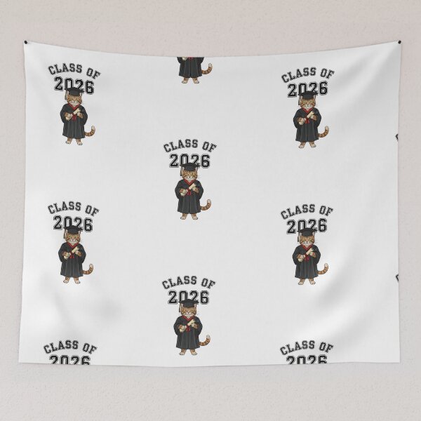 Item preview, Class of 2026 cat officially graduated t-shirt designed and sold by TheHappyHaul.