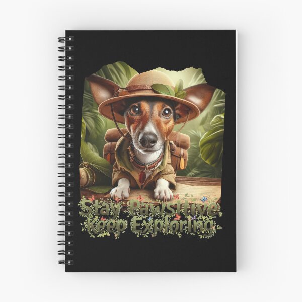 Item preview, funny explorer dog, a great gift for a dog and travel lover, designed and sold by miro-bob-design.