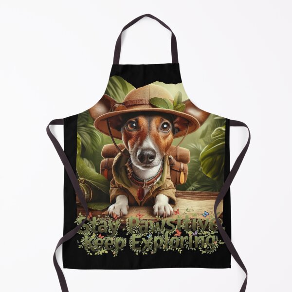 Item preview, funny explorer dog, a great gift for a dog and travel lover, designed and sold by miro-bob-design.