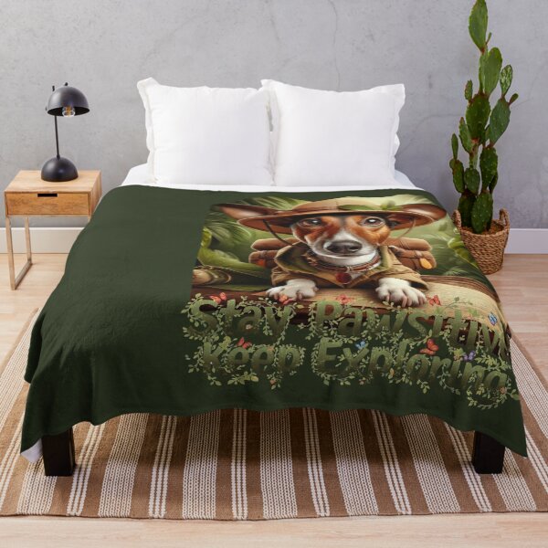 Item preview, funny explorer dog, a great gift for a dog and travel lover, designed and sold by miro-bob-design.