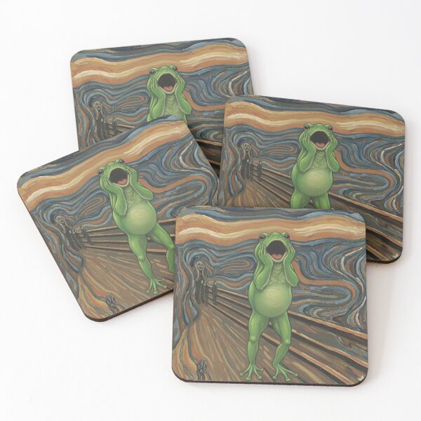 Item preview, The Scream frog by Munch designed and sold by AJI-AJI.