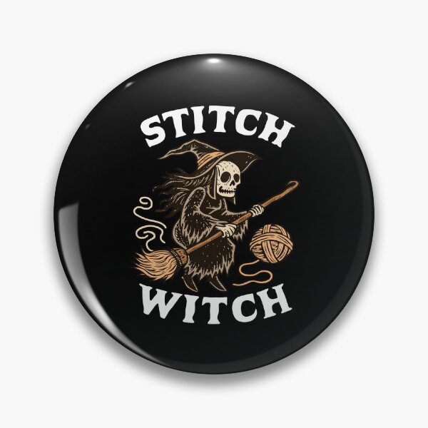 Item preview, Stitch Witch Skeleton Halloween Yarn Design designed and sold by Text2tee.