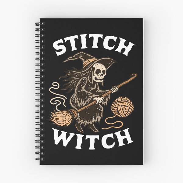 Item preview, Stitch Witch Skeleton Halloween Yarn Design designed and sold by Text2tee.