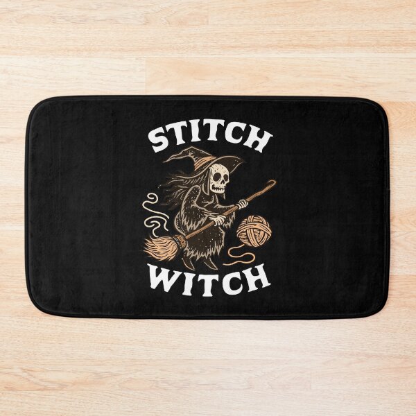 Item preview, Stitch Witch Skeleton Halloween Yarn Design designed and sold by Text2tee.