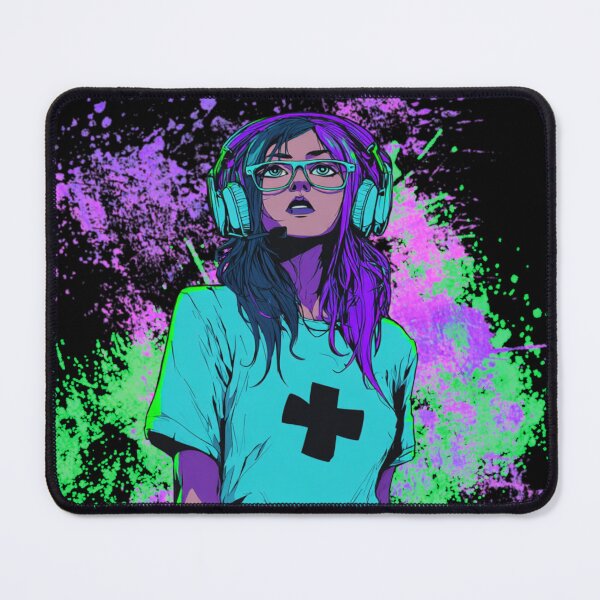 Item preview, Gamer Girl Neon designed and sold by RedPandi art.
