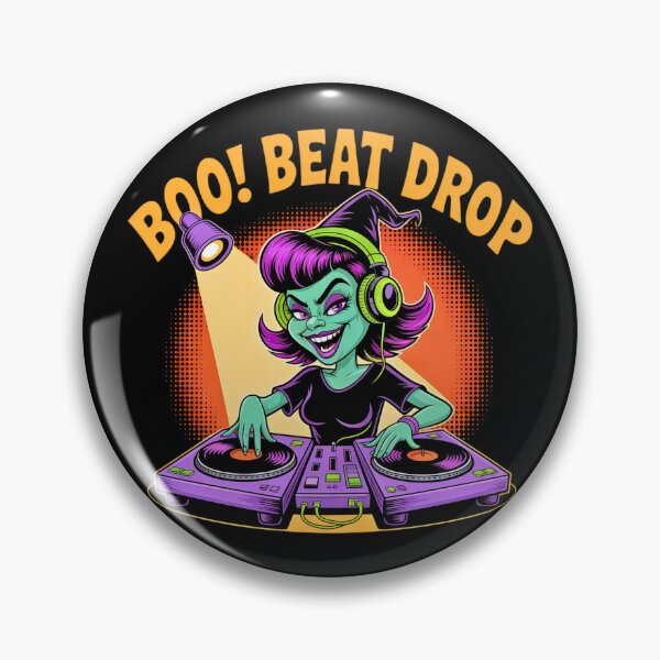 Item preview, Boo! Beat Drop - DJ Witch designed and sold by VibrArtco.