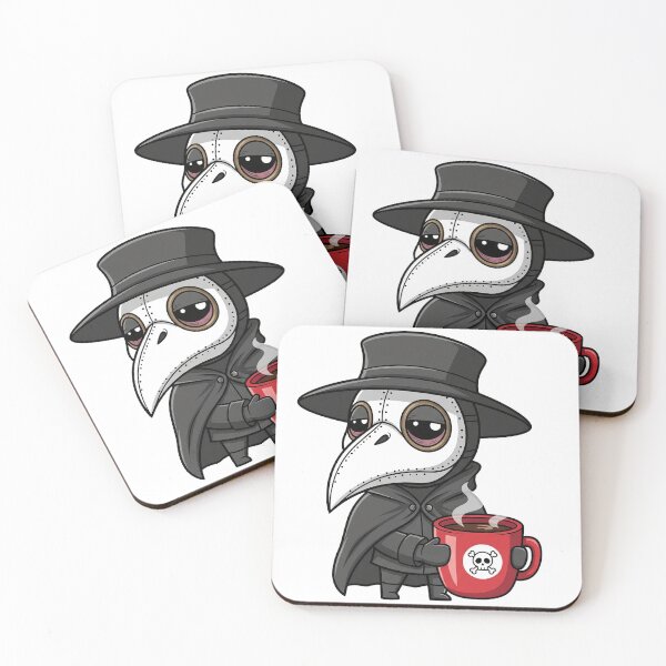 Item preview, Mysterious Doctor Needs Coffee - Funny Historical Goth Art designed and sold by ChameloX.