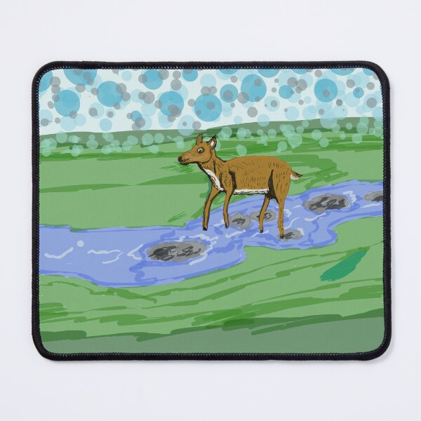 Item preview, Deer Crossing a Quiet Brook designed and sold by Nigel-here.